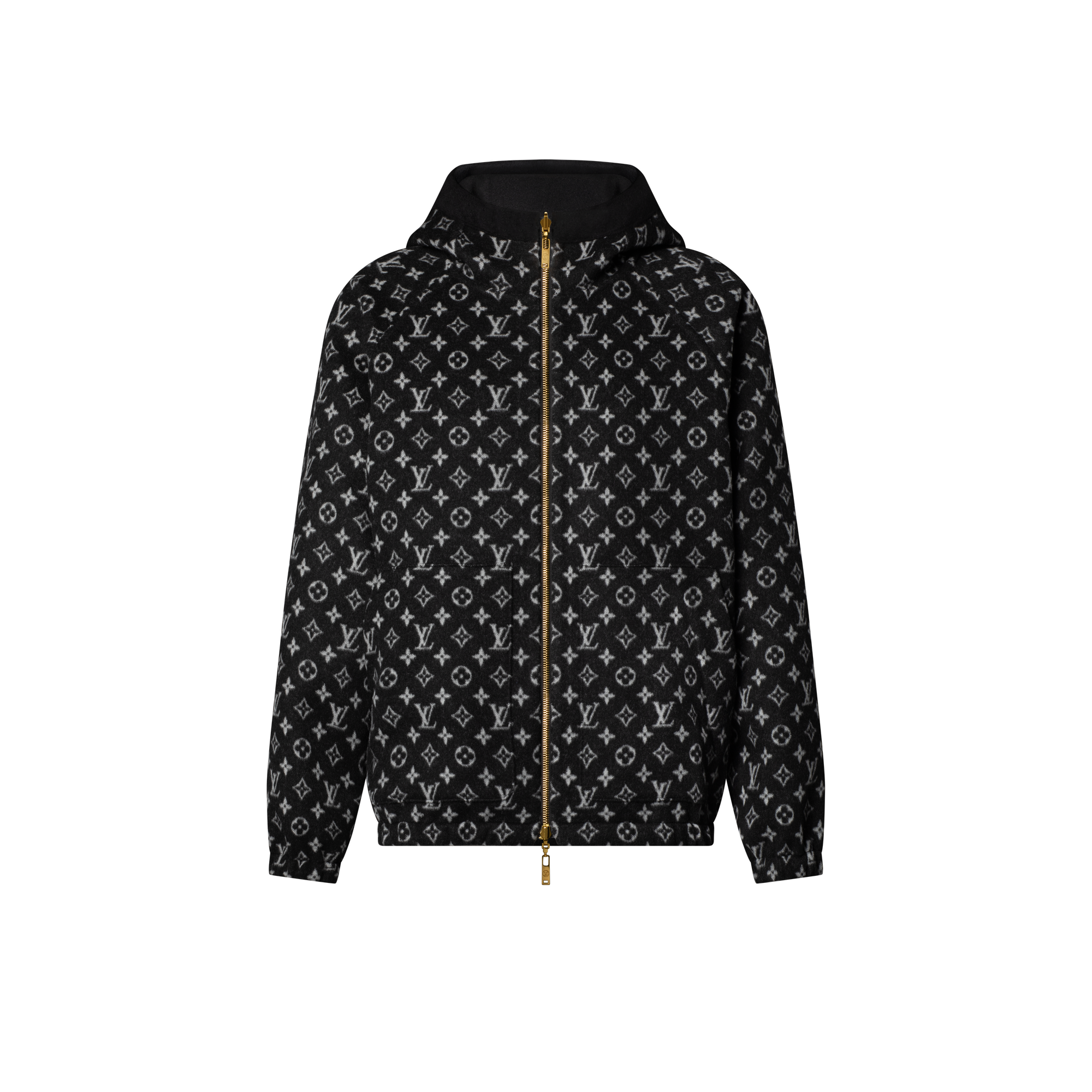 Louis Vuitton フード付きジャンパー モノグラム♪】Louis Vuitton☆フリースパーカ (Louis Vuitton